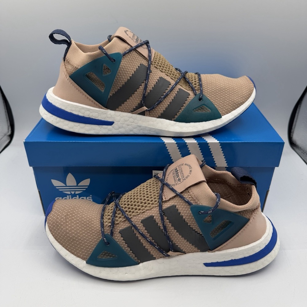 Adidas Arkyn Running Shoes Womens Sz 6.5 Ash Pearl/Grey Five/Noble Indigo DA9604